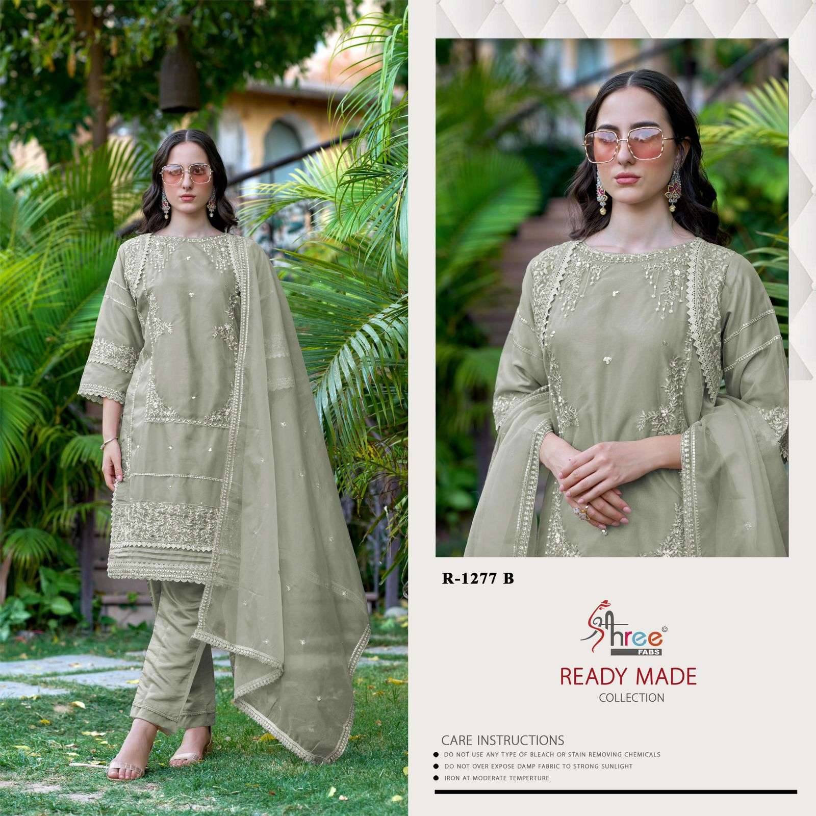1277 Colors BY Shree fabs 1277 a TO 1277 d SERIES Pakistani Stylish Beautiful Colourful Printed & organza readymade Dresses At Wholesale Price